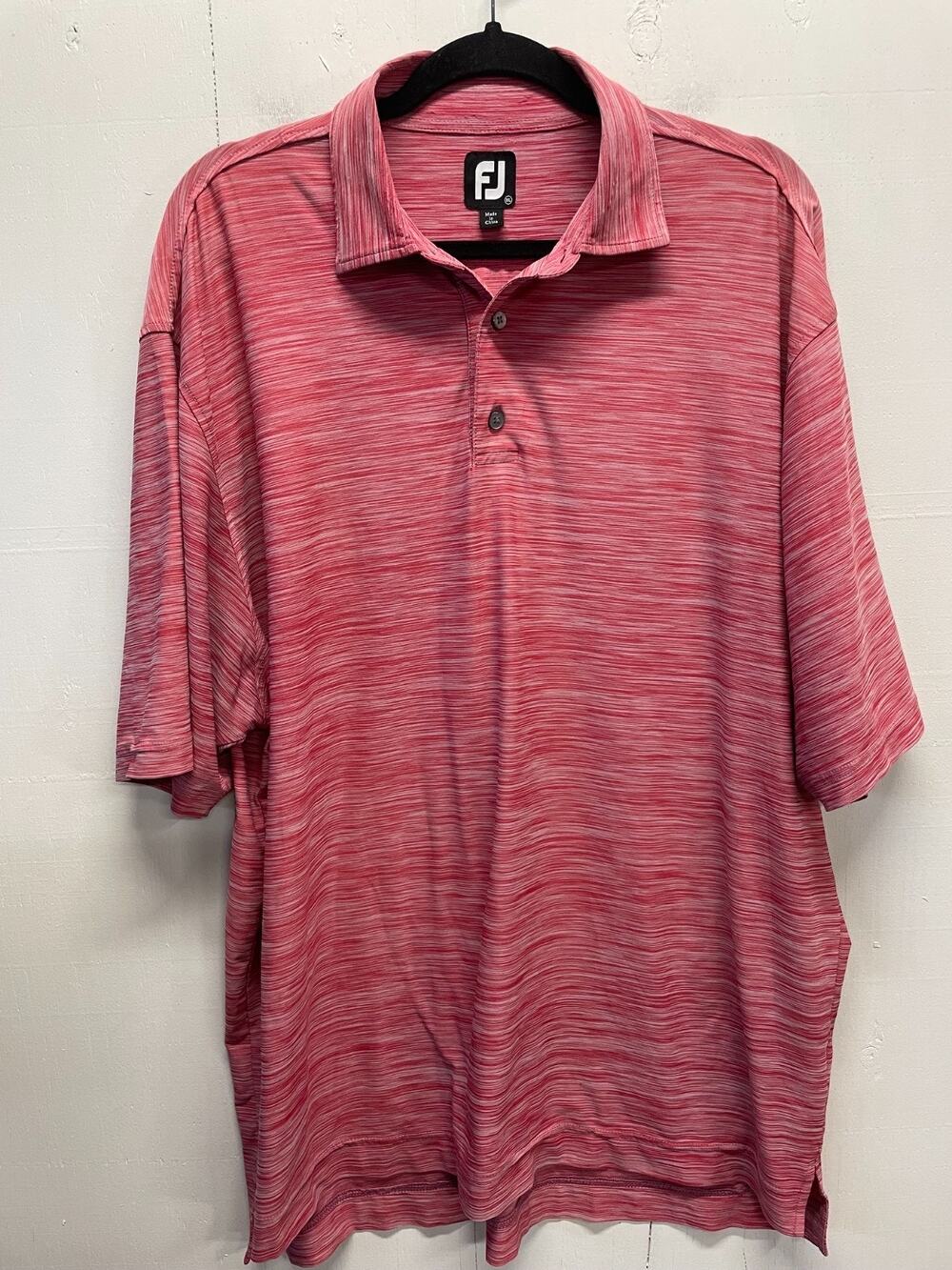 FJ Foot JoyMen's Golf Polo Size XL Red Heather color Pull Over